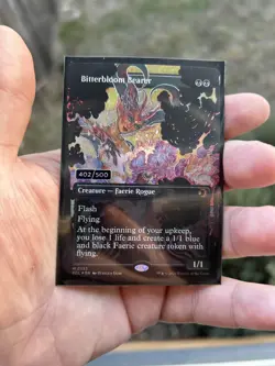 Bitterbloom Bearer SERIALIZED 402/500 Magic The Gathering Lorwyn Eclipsed - Image 4