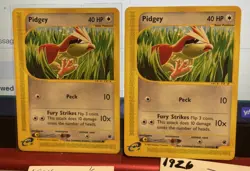 💥PIDGEY 123/165 Expedition Base Set Regular Pokemon FREE SHIPPING - Image 1