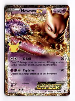 Mewtwo EX - 54/99 Celebrations 25th Classic Collection Ultra Rare Pokemon - NM - Image 1
