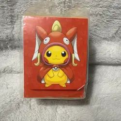 Gyarados & Magikarp Poncho Wearing Pikachu Deck Box Pokemon Center Hiroshima NEW - Image 1