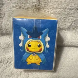 Gyarados & Magikarp Poncho Wearing Pikachu Deck Box Pokemon Center Hiroshima NEW - Image 3