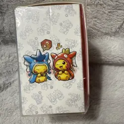 Gyarados & Magikarp Poncho Wearing Pikachu Deck Box Pokemon Center Hiroshima NEW - Image 4