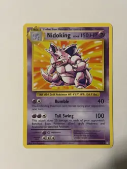 Nidoking 45/108 XY Evolutions Non Holo Deck Exclusive Pokemon 2016 - NM/LP! - Image 2