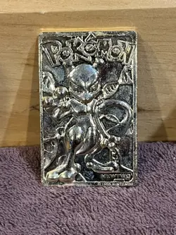 Pokemon #150 MEWTWO 23k Gold Plated Trading Card 1999 Burger King W CERT of AUTH - Image 4