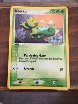 Treecko 67/100 EX Crystal Guardians Reverse Holo Stamped Pokemon Card MP - Image 1