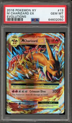 Pokemon M Charizard EX XY Evolutions Holo Rare #13 PSA 10 Gem Mint - Image 1