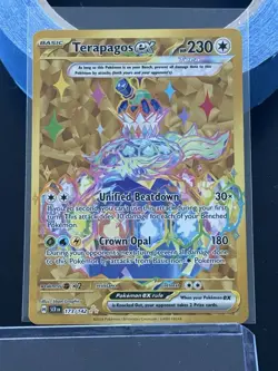 TERAPAGOS EX 173/142 Stellar Crown Gold Holo POKEMON - Image 1