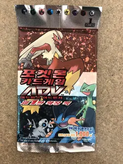 Pokemon ADV Booster 1st Edition Korean Variant Ruby Sapphire 1 Pack 2004 Sealed - Image 1