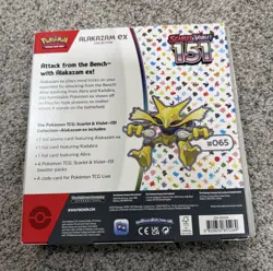 Pokemon TCG SV: Scarlet & Violet 151 Alakazam ex Collection Box Sealed (READ!) - Image 2
