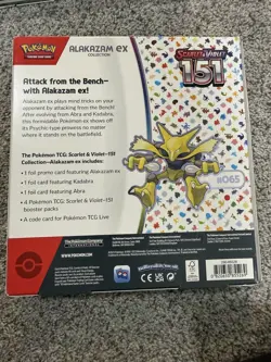 Pokemon TCG SV: Scarlet & Violet 151 Alakazam ex Collection Box Sealed (READ!) - Image 5