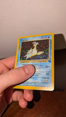 Pokemon TCG Lapras Fossil 10 Holo Unlimited Rare LP-MP - Image 3