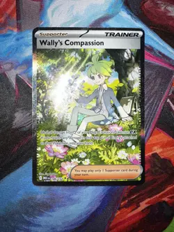 Pokemon TCG Wally's Compassion 186/132 SIR Me01: Mega Evolution - NM - Image 1