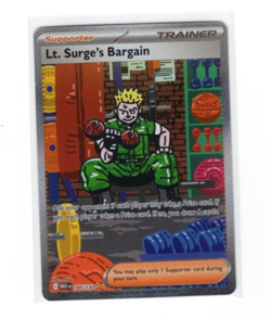 Pokemon Mega Evolutions Lt. Surge's Bargain 185/132 SIR FA NM - Image 1