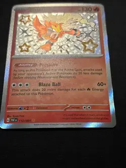 Pokemon TCG: SV: Paldean Fates Entei 112/091 Shiny Holo - Image 2