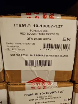 Pokemon TCG Mega Evolution 6 BOX ENHANCED BOOSTER BOX CASE Sealed IN HAND - Image 1