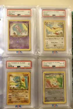 2001 Pokemon Southern Islands Complete Graded Set (PSA 7-9) + Binder + Postcards - Image 4