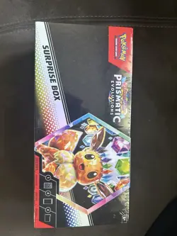Pokemon Prismatic Evolutions Surprise Box - New Factory Sealed, 4 PACKS + PROMO - Image 1