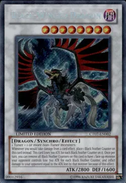 Black-Winged Dragon CT07-EN002 Secret Rare Limited Edition - Image 1