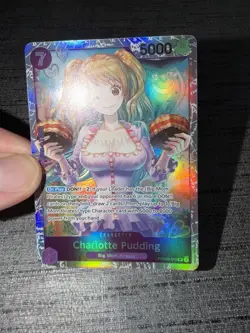 Carte One Piece Charlotte Pudding PRB02-010 SR Foil Francais Exc - Image 3