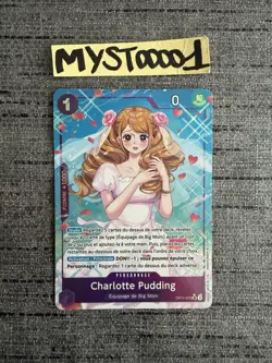 Carte One Piece Charlotte Pudding OP11-070 SR Alternate Art Francais Exc - Image 1