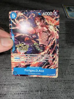 Carte One Piece Portgas.D.Ace OP07-053 R 3rd Anniversary English Card - Image 3