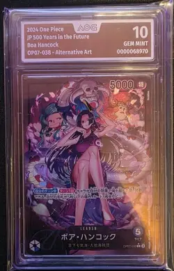 One Piece TCG OP07-038 Boa Hancock L ALT ART Japanese AOG GEM MINT 10 - Image 1
