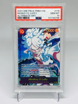 Monkey D. Luffy OP05‑119 V.2 PSA 10 Mint .EN One Piece Card - TCG - THE Best - Image 1