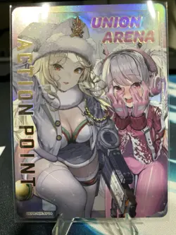 Union Arena Nikke Goddess Of Victory Rare Battle (Gold) Foil Action Point Promo - Image 1