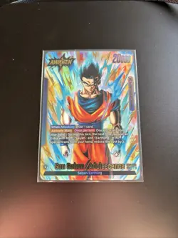Bandai Dragon Ball Super Card Game FB04 Son Gohan Adolescence Leader Holo Awaken - Image 1