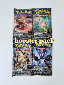 (1 Pack) Pokemon Card Game TCG Ultra Prism Sun & Moon Booster Pack NEW SEALED 820650801556 - Image 1