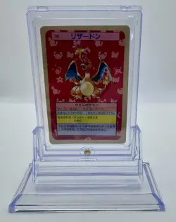 Charizard Topsun Blue back Pokemon Card Japanese with Stand - Image 1