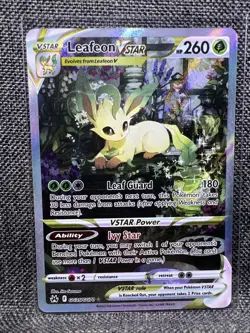 Pokemon TCG Leafeon VSTAR Holo Card Crown Zenith: Galarian Gallery GG35/GG70 - Image 2