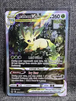 Pokemon TCG Leafeon VSTAR Holo Card Crown Zenith: Galarian Gallery GG35/GG70 - Image 3