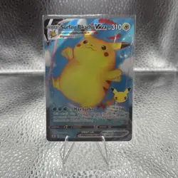 Pokemon Surfing Pikachu VMAX Celebrations Ultra Rare Holo 009/025 Card - Image 1