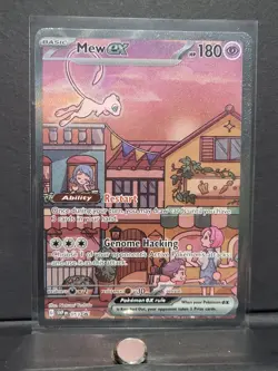 Pokemon TCG Mew EX SVP 053 Scarlet & Violet 151 UPC Promo Card NM - Image 1