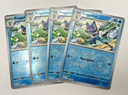 Pokemon Cards 2024 Stellar Crown Playset Frogadier Reverse Holo 040/142 4x x4 - Image 1