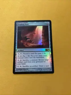 Trading Post FOIL Magic 2013 / M13 PLD Artifact Rare MAGIC MTG CARD - Image 1