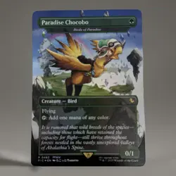 MTG Paradise Chocobo Birds of Paradise Borderless Foil Final Fantasy NM - Image 1