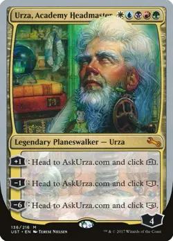 Urza, Academy Headmaster [Unstable] Magic MTG - Image 1
