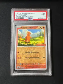 2023 Pokemon Charmander Gamestop Exclusive #4 PSA 9 - Image 1
