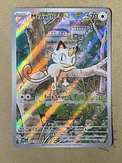 Pokemon TCG: Meowth 106/094 Illustration Rare Phantasmal Flames NM - Image 1