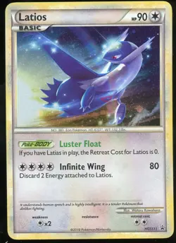 Pokemon TCG Latios Holo Promo HG&SS Black Star Promo HGSS11 LP - Image 1