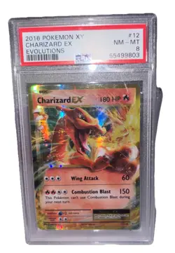 Pokemon XY Evolutions Charizard EX #12/108 2016 PSA 8 - Image 1