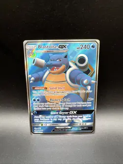 2019 Pokemon Blastoise GX SM189 Sm Holo Black Star Promo - Image 1