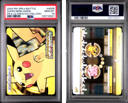 PSA 10 2025 CERT PIKACHU/BLISSY 2004 POKEMON JPN FRLG E BATTLE PIKACHU #A026 - Image 1