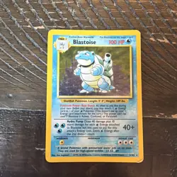 Pokemon TCG Blastoise Base Set 2/102 Holo 1st Edition Holo Rare - Image 1
