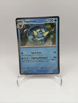Vaporeon Promo Cosmos Holo Scarlet & Violet Pokemon TCG SVP 168 Black Star - Image 1