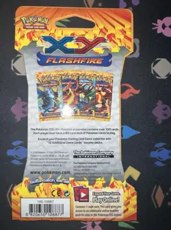 Pokemon TCG XY Flashfire Sleeved Booster Pack Mega Charizard X Factory Sealed - Image 2
