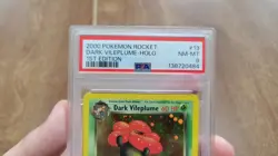 2000 Pokemon Rocket 1st Edition Dark Vileplume-Holo PSA 8 #13 Free Shipping - Image 3