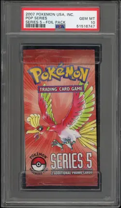 Pokemon POP Series 5 Authentic Sealed Booster Pack PSA 10 Gem Mint - Image 1